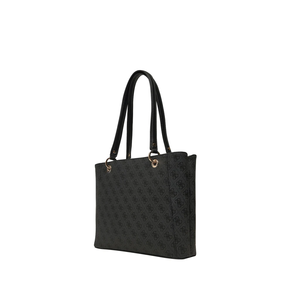 Guess Zwarte Shopper Tas met Gouden Details Black Dames