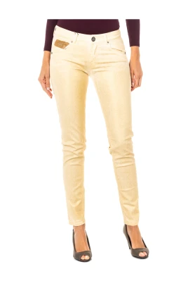 Glänsande Stuprörsjeans