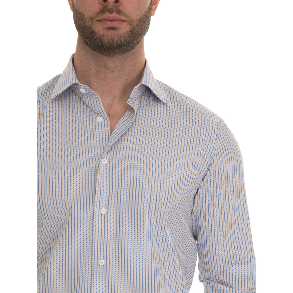 Càrrel Geometrische Fantasie Jurk Kraag Shirt Multicolor Heren