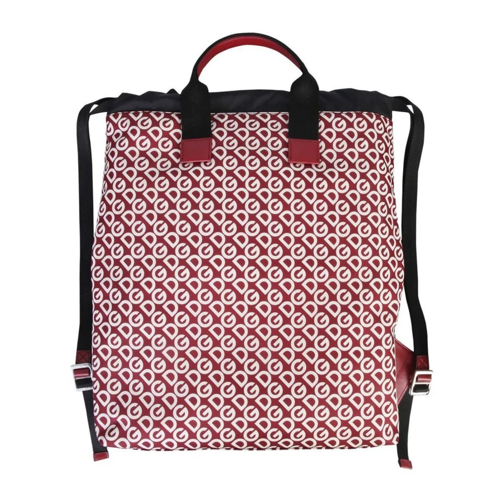 Dolce & Gabbana Luxe Monogram Bucket Rugzak Red Dames