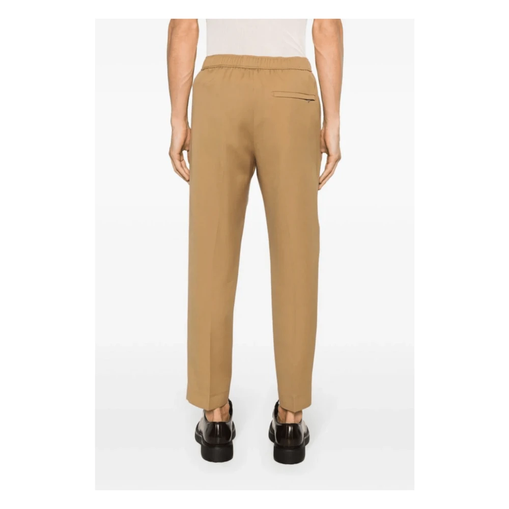 Lanvin Beige Wol Tapered Broek Beige Heren