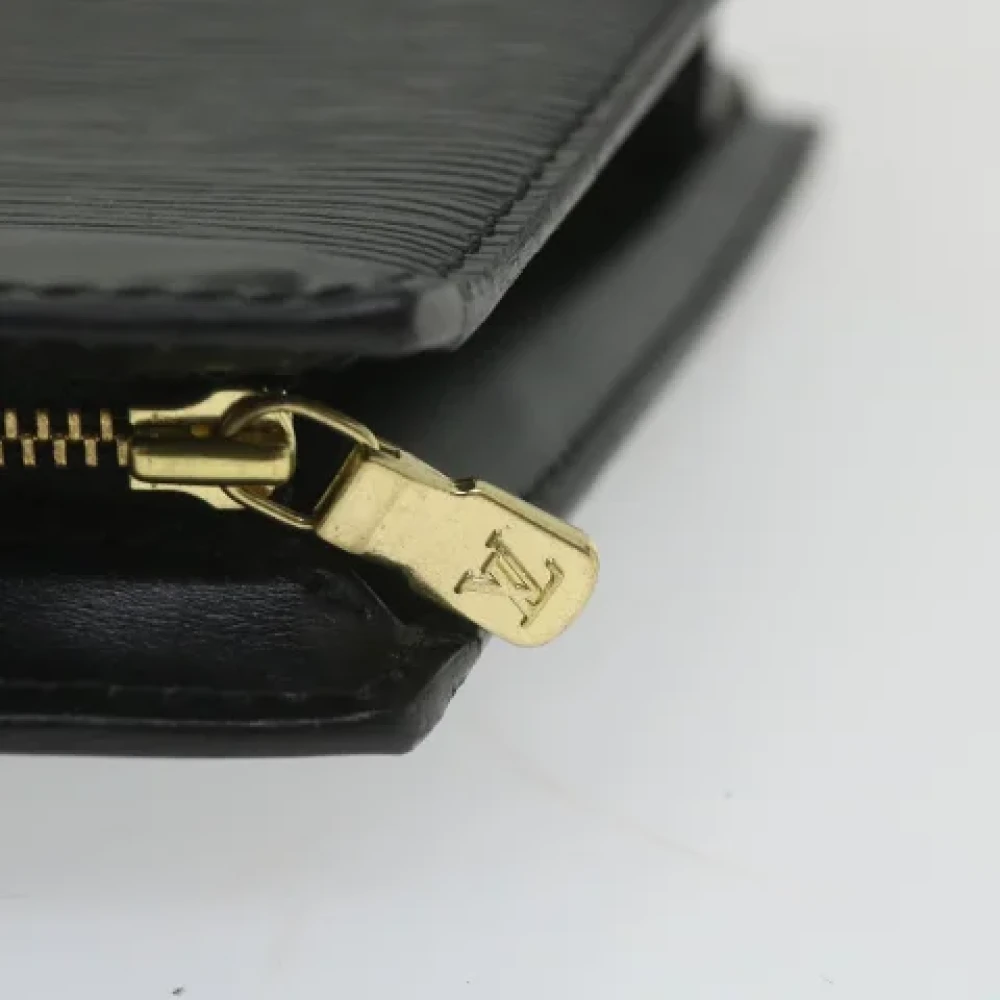Louis Vuitton Vintage Pre-owned Leather clutches Black Dames