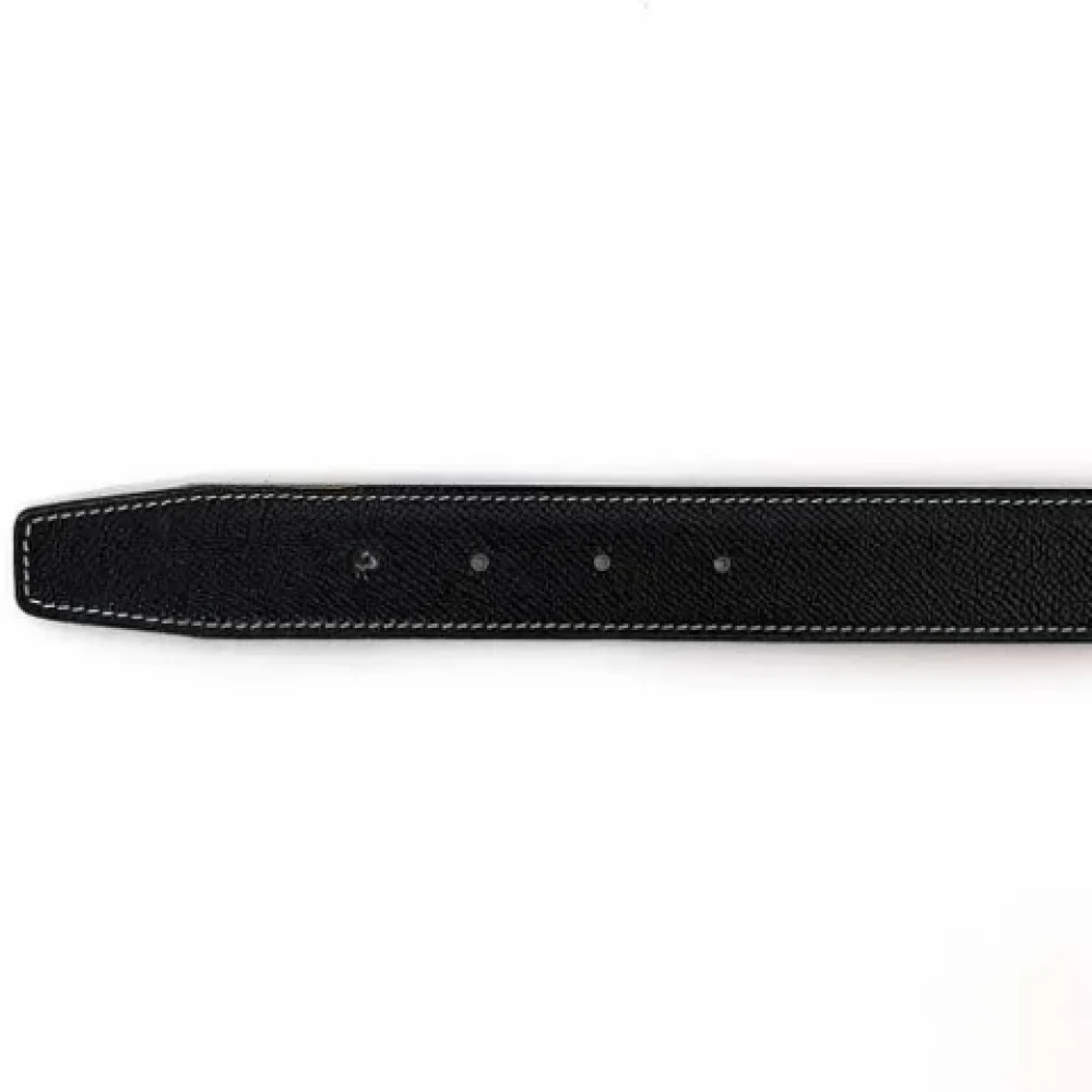 Hermès Vintage Pre-owned Leather belts Black Dames