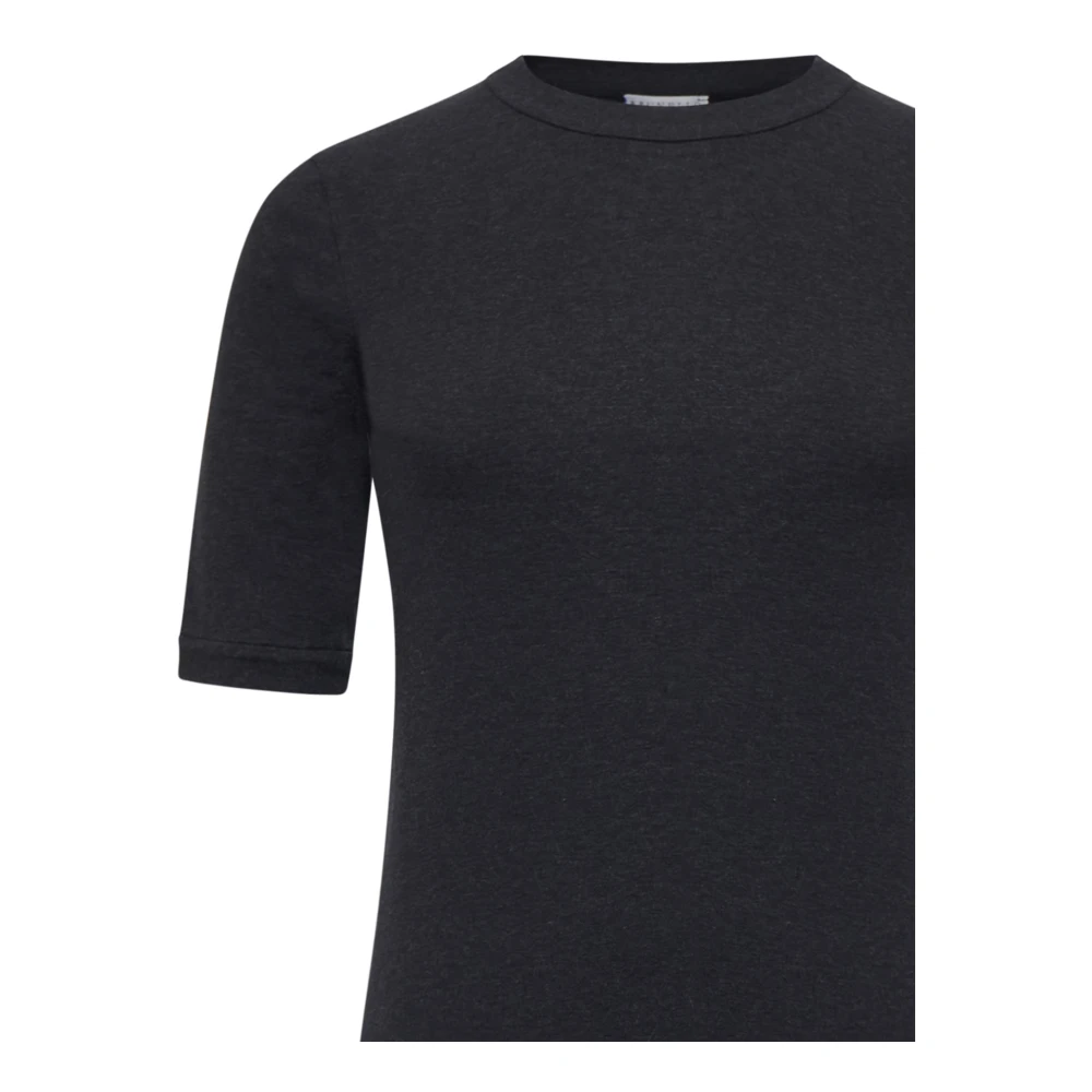BRUNELLO CUCINELLI Grijze T-shirts en Polos Gray Dames