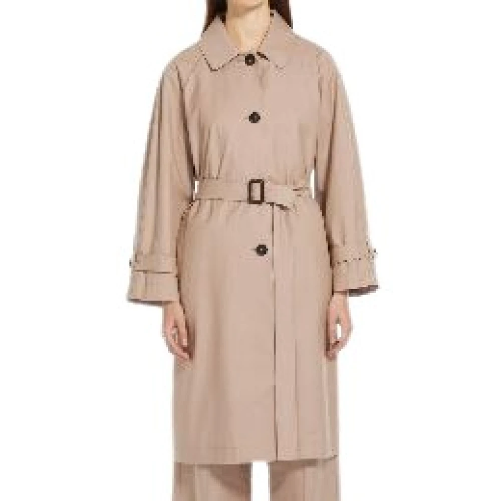 Max Mara Stijlvolle Cube Coats Beige Dames