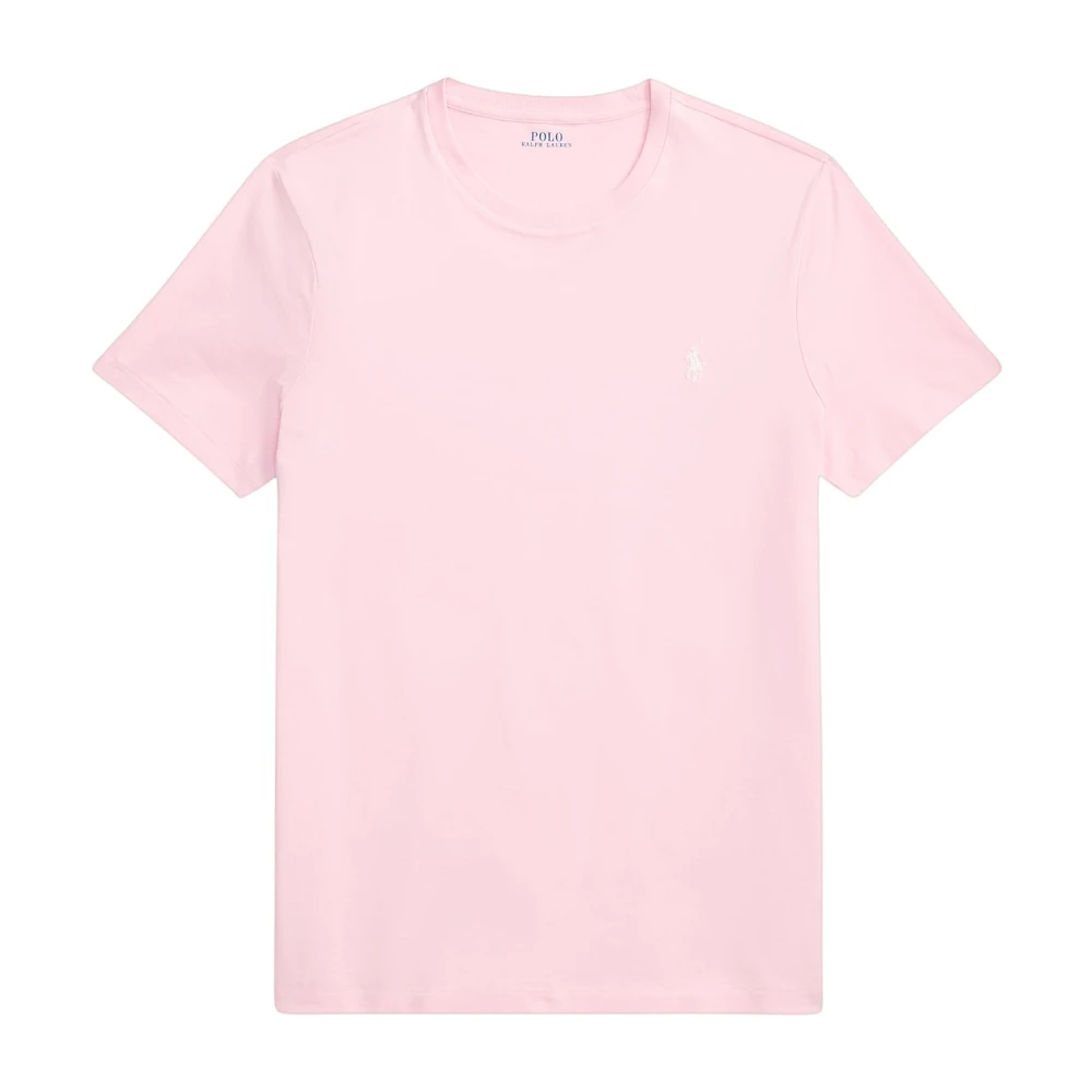 Polo Ralph Lauren Men's Pink T-Shirts, M, Custom Slim Fit Cotton Jersey T-Shirt