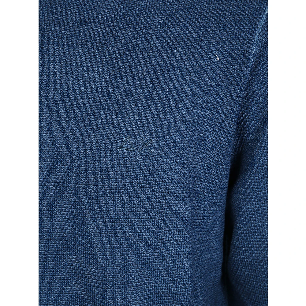 Sun68 Vintage Ronde Rijst Klassieke Stijl Blue Heren