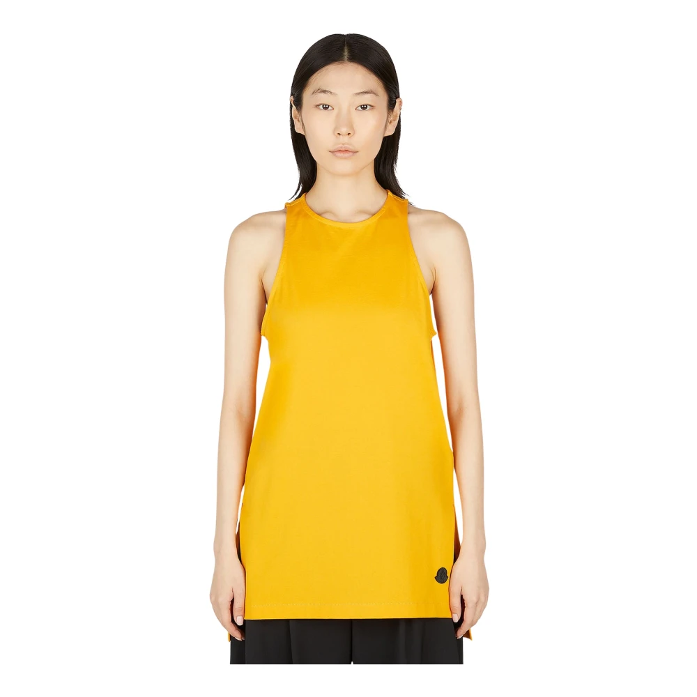 Moncler Orange Relaxed Tank Top - Female - Tunics - Xs - Blouses & Shirts