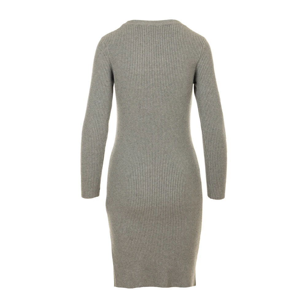 Kaos Grijze Elegante Jurk Gray Dames