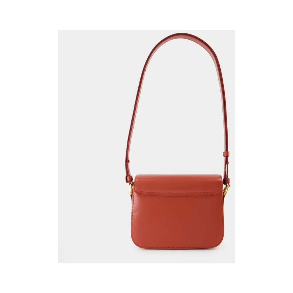 A.p.c. Rode Leren Crossbody Tas Grace Red Dames