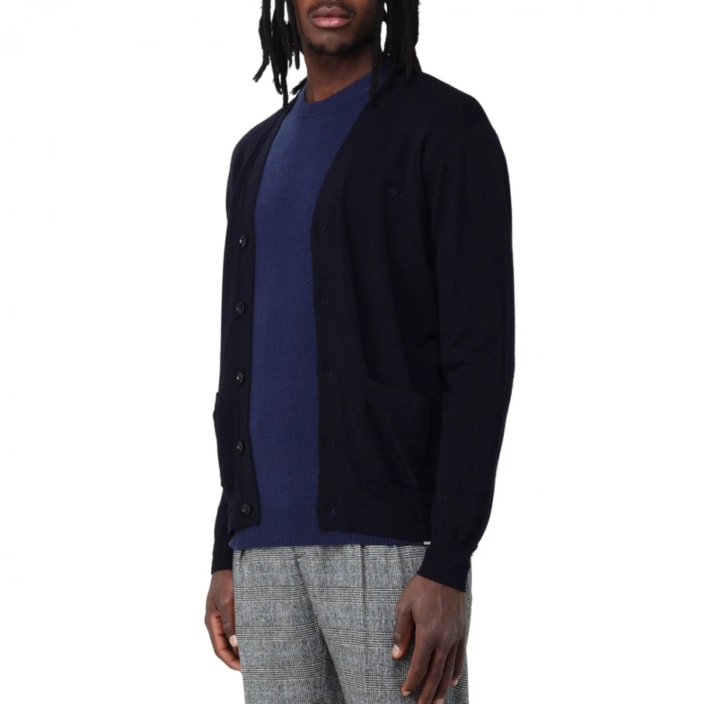Liu Jo Blauwe Gebreide Cardigan Blue Heren