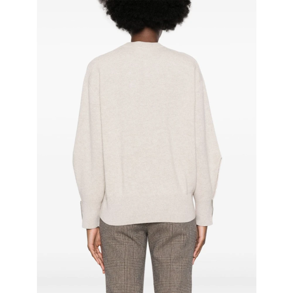 BRUNELLO CUCINELLI Beige Sweatshirt Aw24 Damesmode Beige Dames