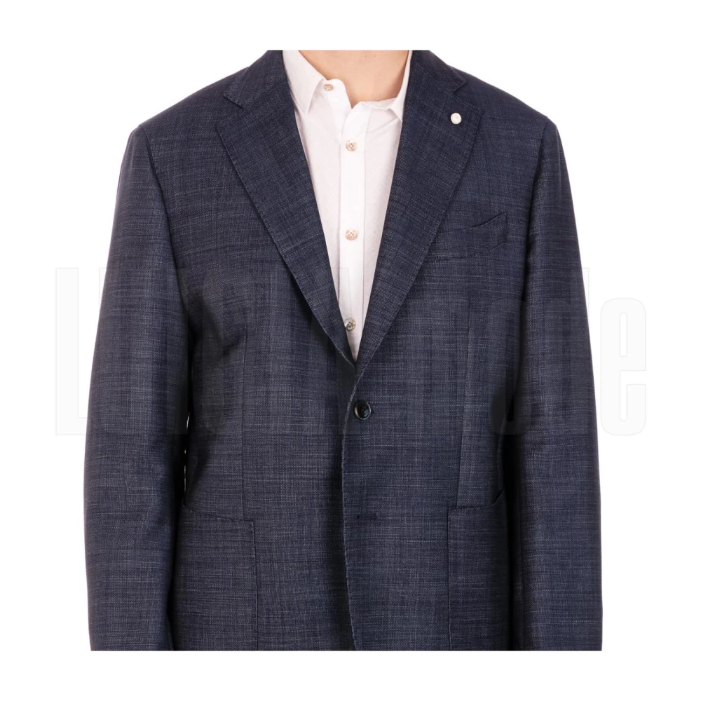 Luigi Bianchi Mantova Stijlvolle Herenjas Blue Heren