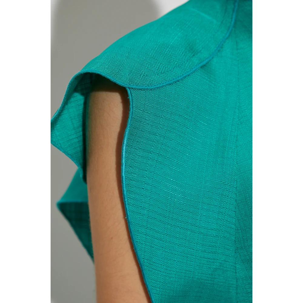 Victoria Beckham Jurk met splitten Green Dames