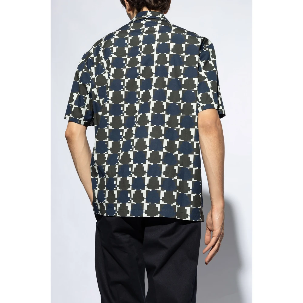 Moncler Kortemouwenshirt Blue Heren