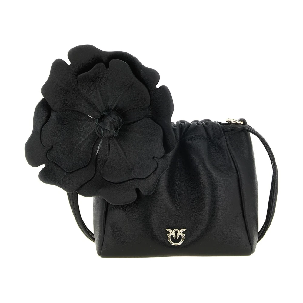 Pinko Flower Pouch - Female - Bucket Bags - Black - One Size - Bags