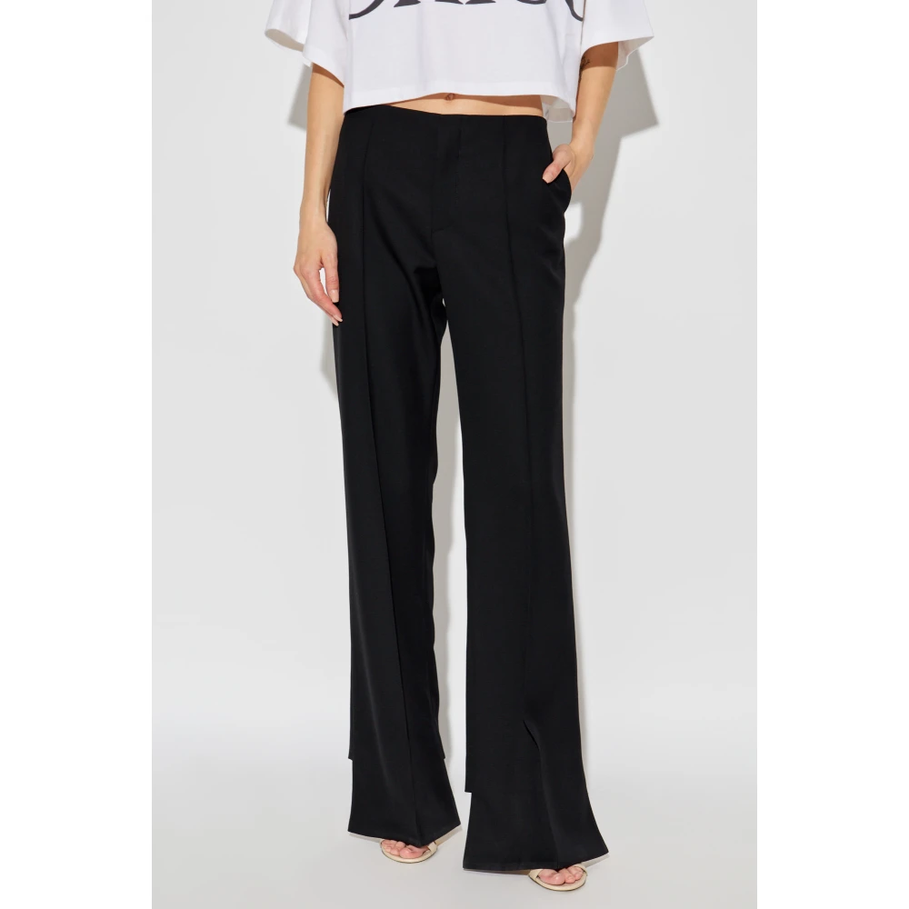 Chloé Wollen broek met darts Black Dames