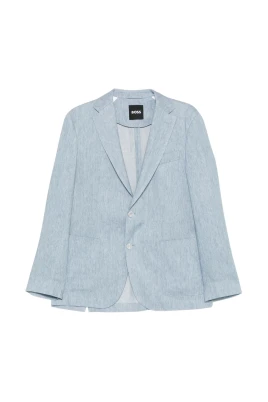Slim-fit Jacka i linblandning