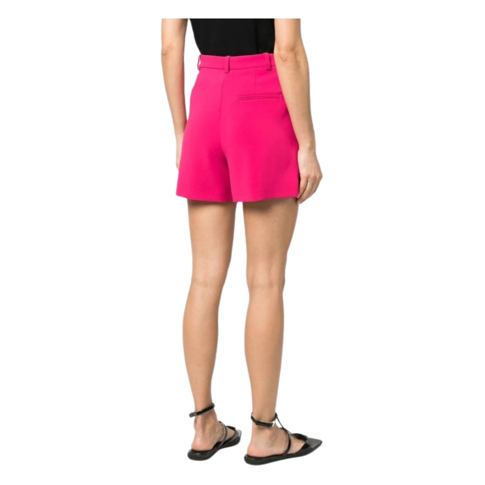 pinko Fuchsia Elastische Shorts Pink Dames