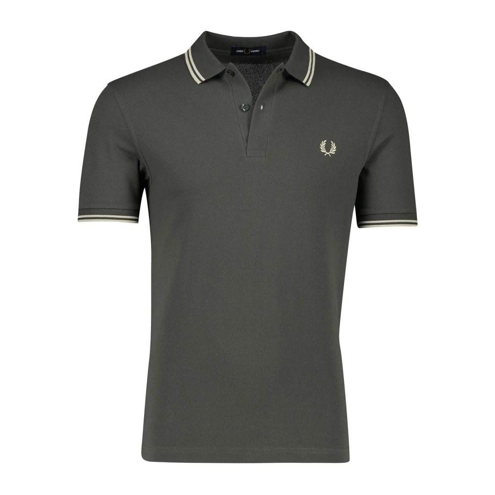 Fred Perry Heren Polo & T-shirts The Twin Tipped Shirt Green Heren