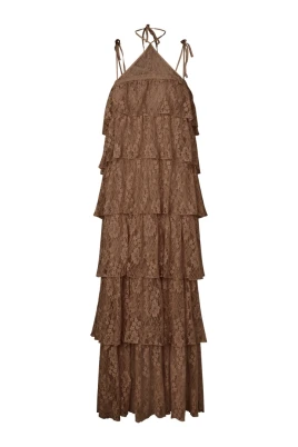 Mocha Camel Annelise Klänning