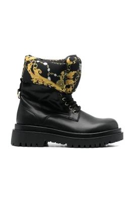 Svart Guld Drew Booties
