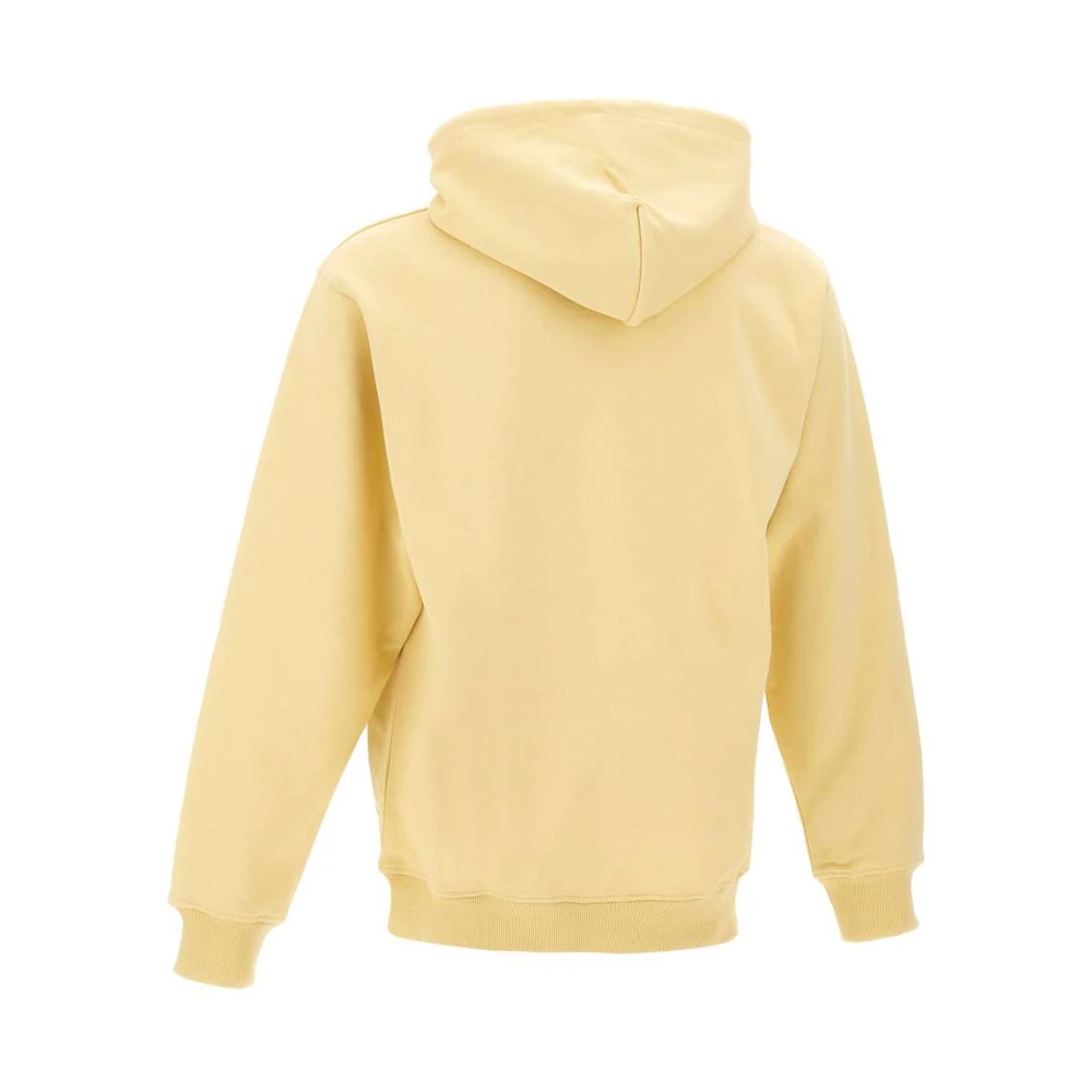 Drole de Monsieur Klassieke Slogan Gele Hoodie Yellow Heren