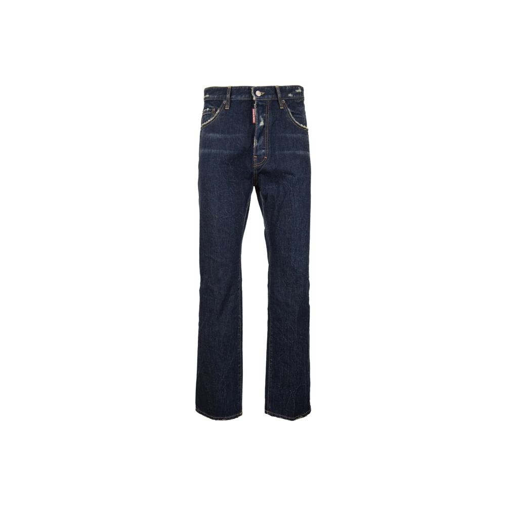 Dsquared2 Blue Straight Fit Jeans, Male, M, Straight Jeans