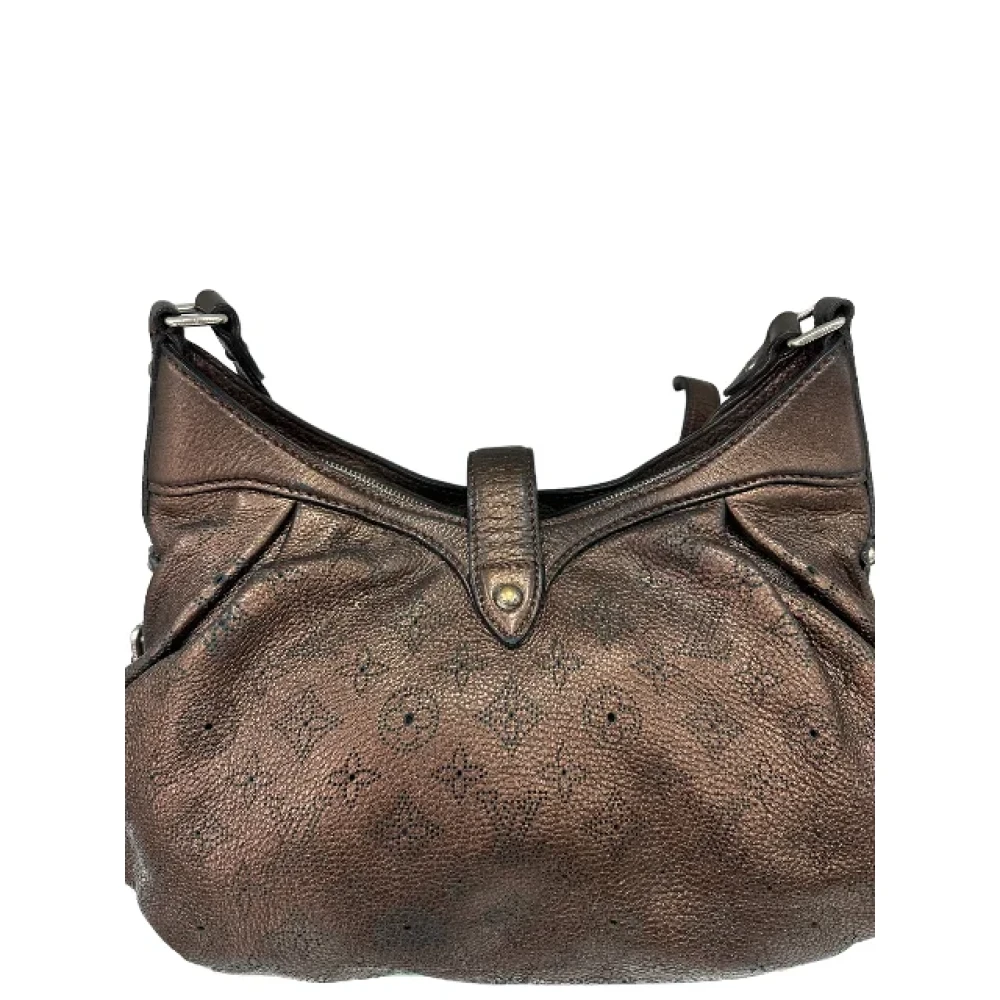 Louis Vuitton Vintage Tweedehands Mahina XS Leren Schoudertas Brown Dames