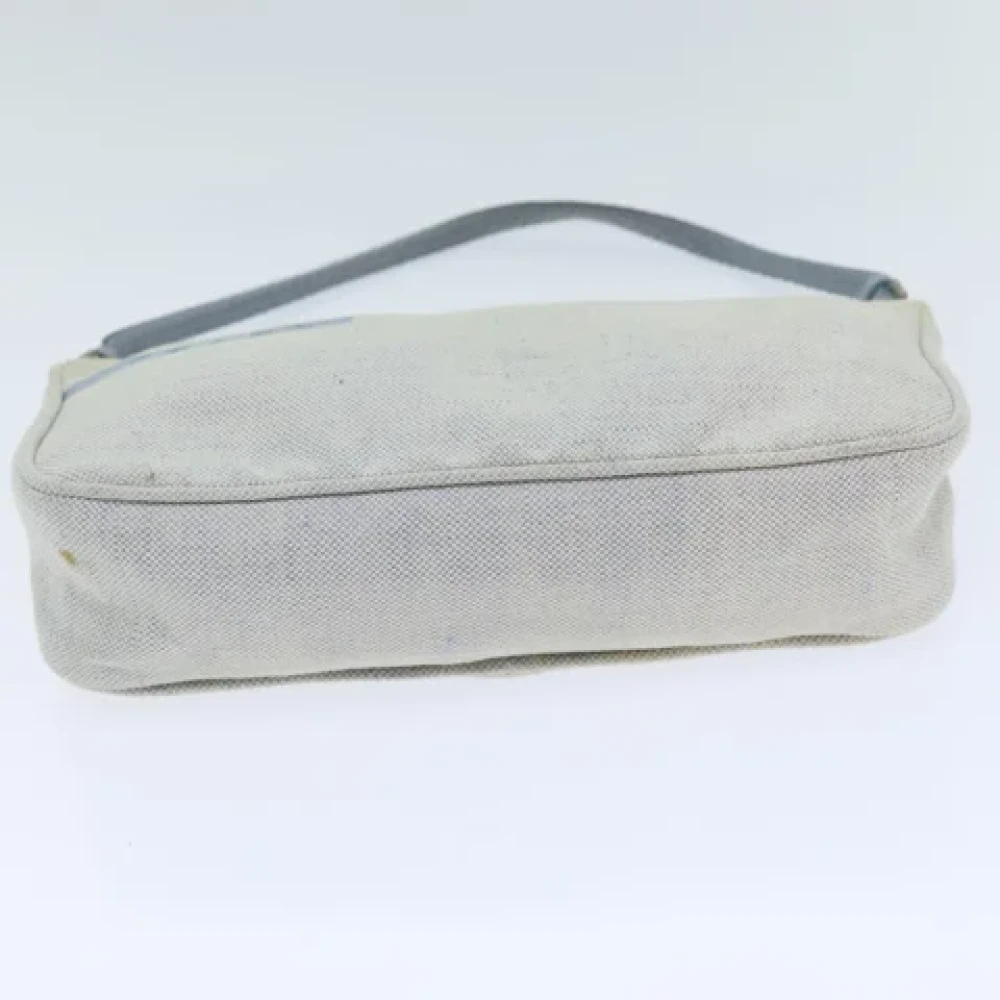 Prada Vintage Pre-owned Canvas pouches Blue Dames