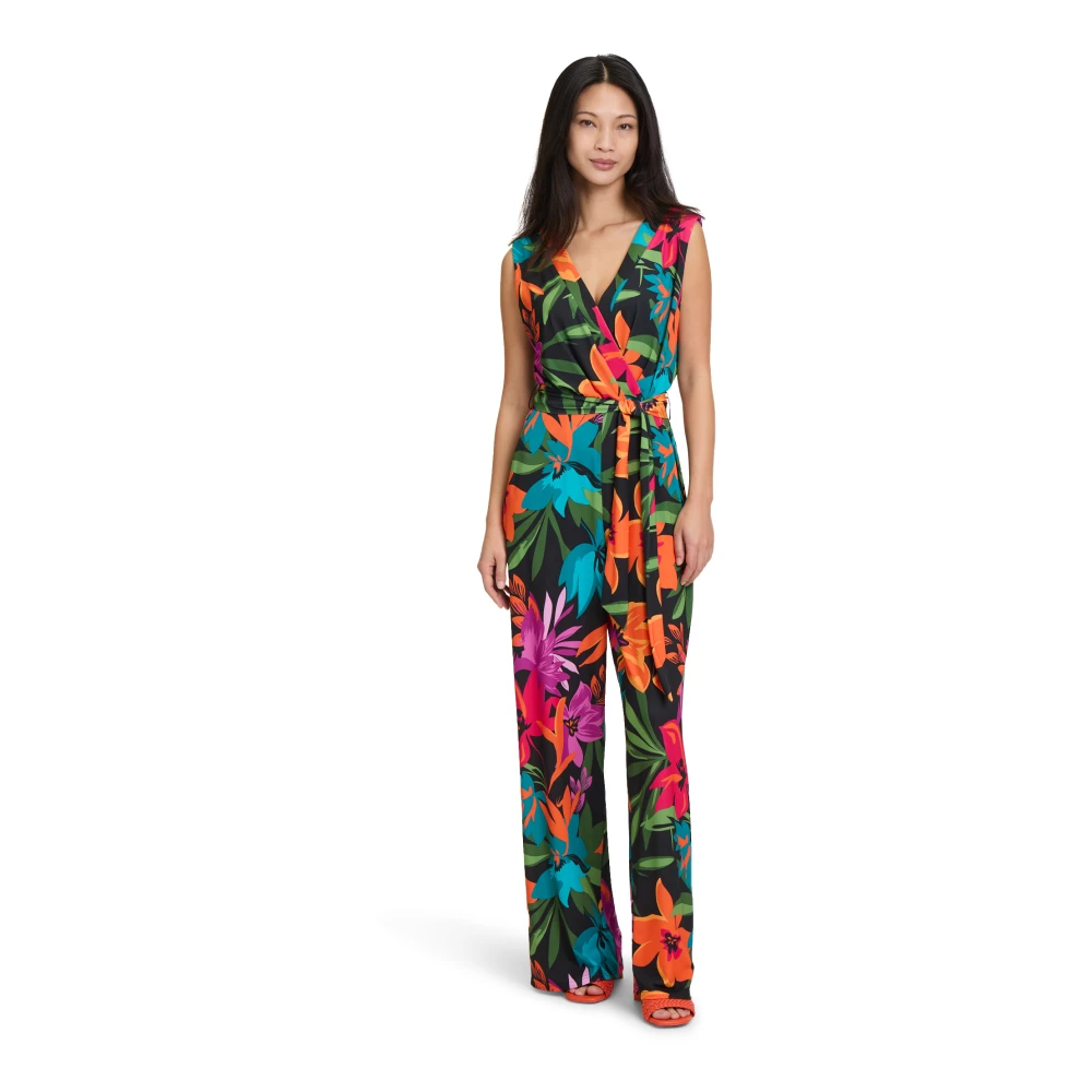 Vera Mont Tropische Print Mouwloze Jumpsuit Multicolor Dames