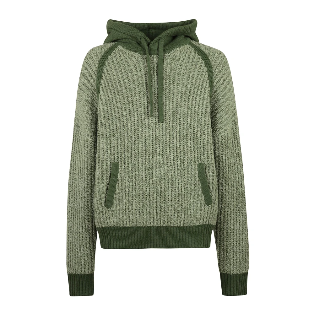 JW Anderson Comfortabele Textuur Hoodie Green Heren