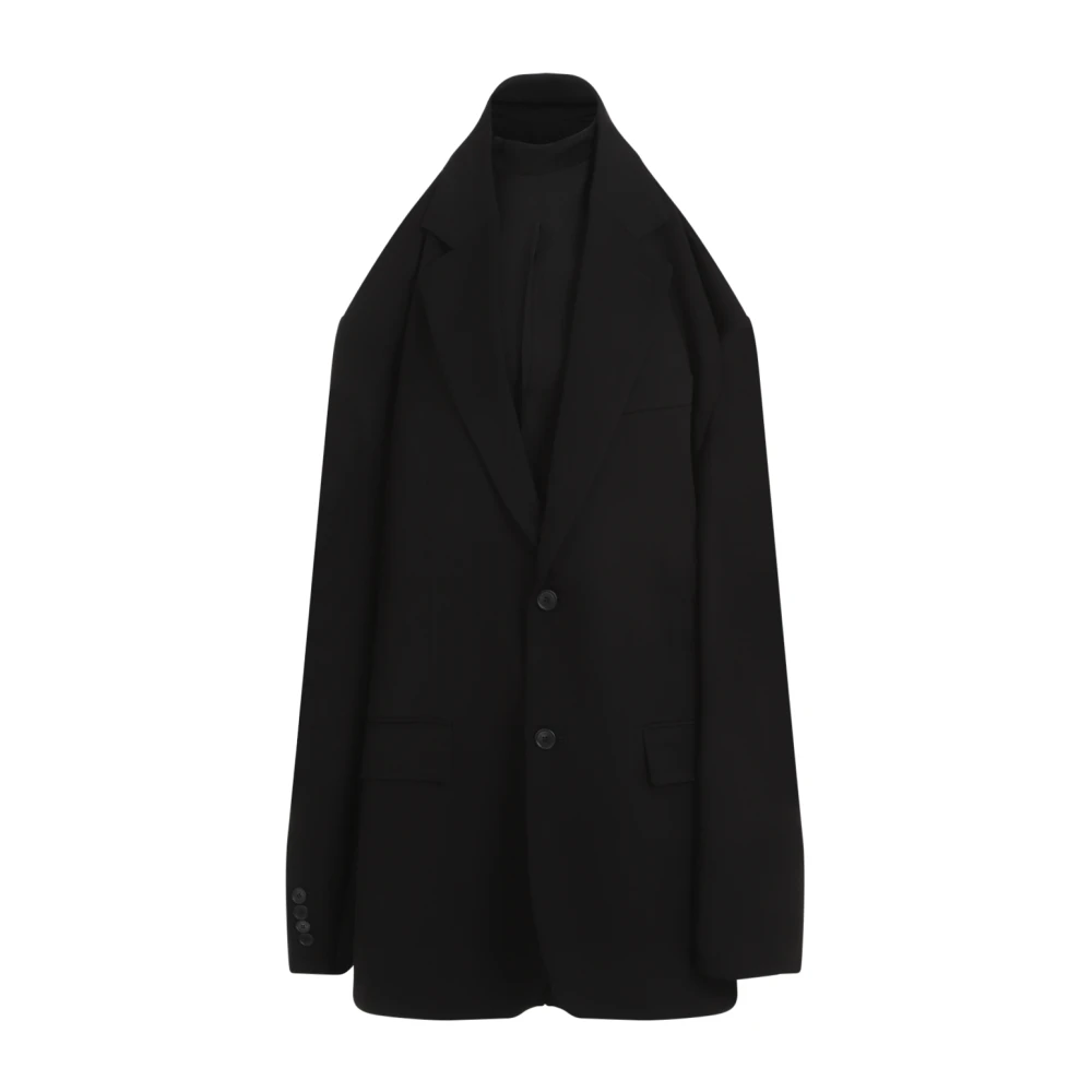 Balenciaga Tailored Suspended Dress Black Dames