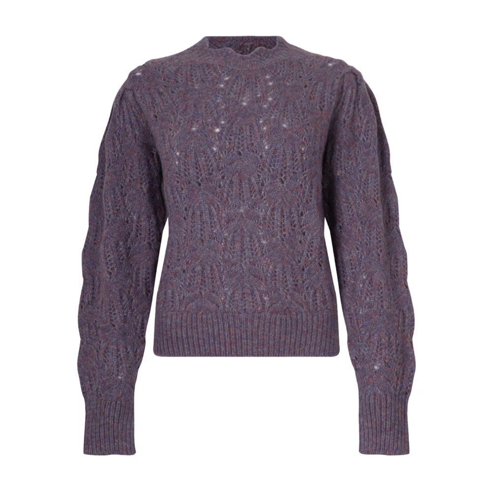 Isabel Marant Women's Purple Round-Neck Knitwear, 2XS, Celestine Jumper