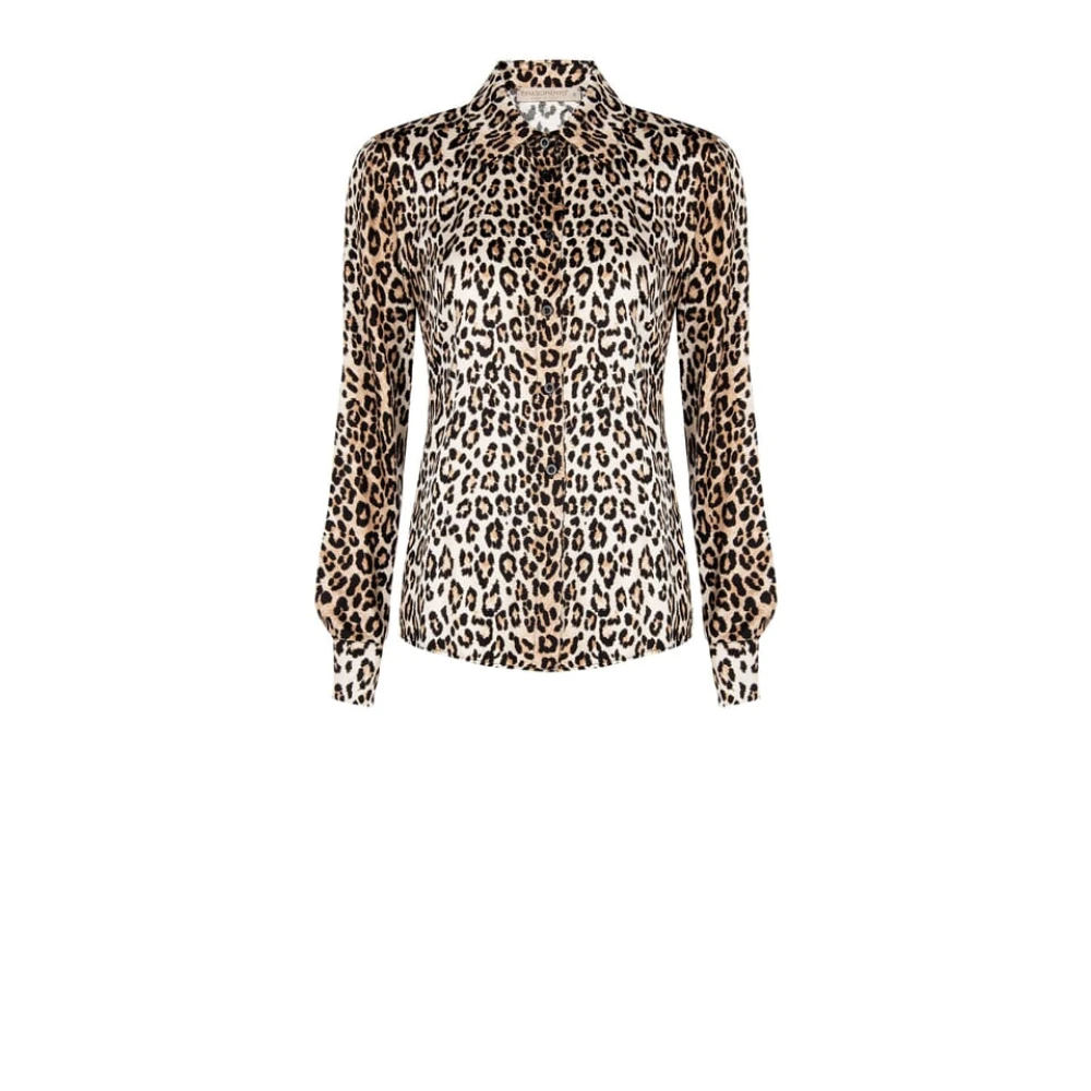 RINASCIMENTO Soepelvallende Viscose Blouse Beige Dames