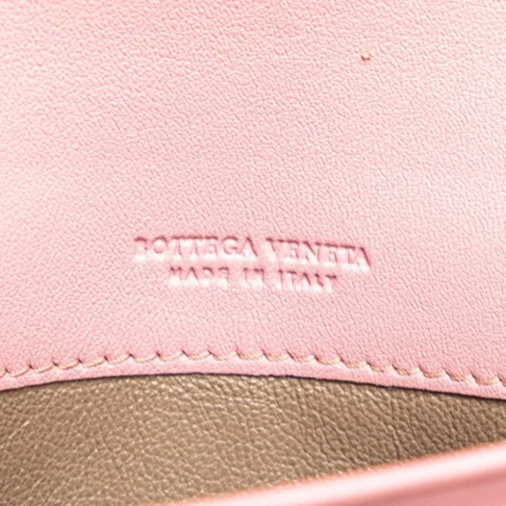 Bottega Veneta Vintage Pre-owned Leather wallets Pink Dames