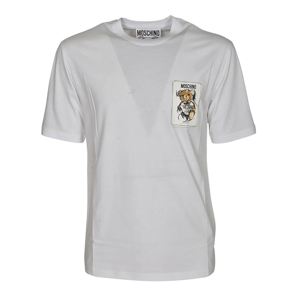 Moschino Snygga T-shirts och Polos White, Herr