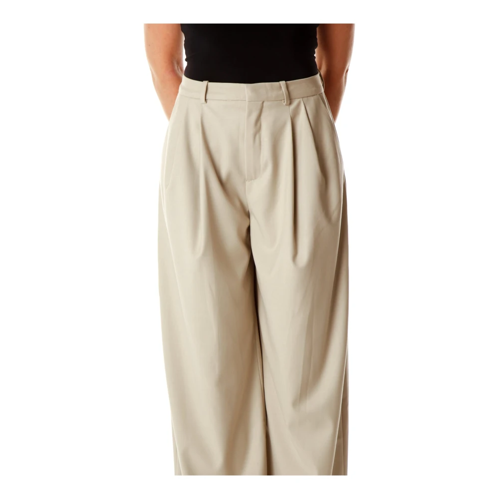 drykorn Hoge Taille Plooi Broek Beige Dames