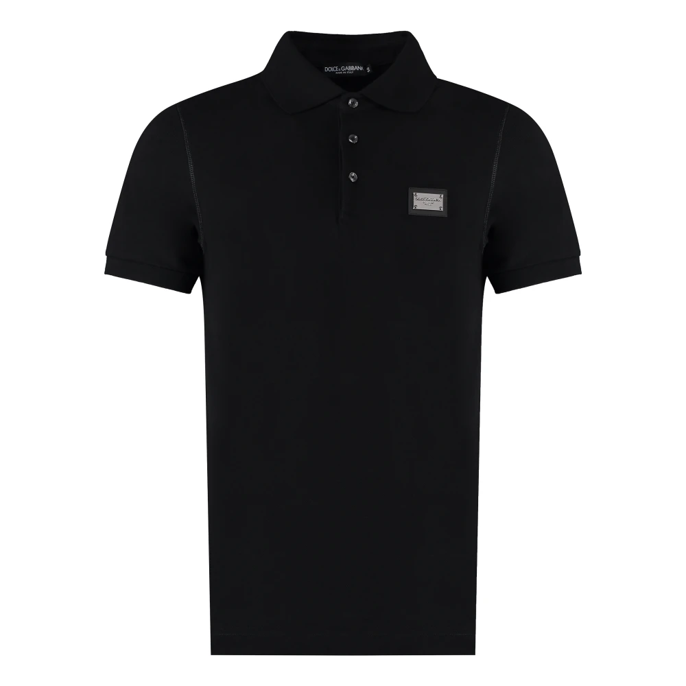 Dolce & Gabbana Uomo Nero - Polo Piqué - Tops - L