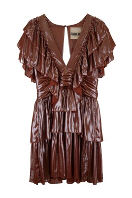 short-dress-with-v-neck-and-ruffles