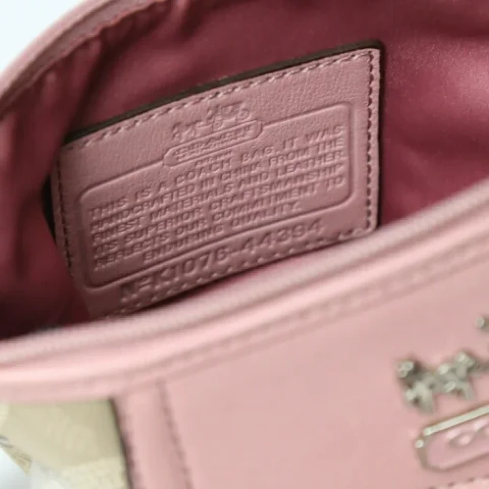 Coach Pre-owned Leather shoulder-bags Pink Dames