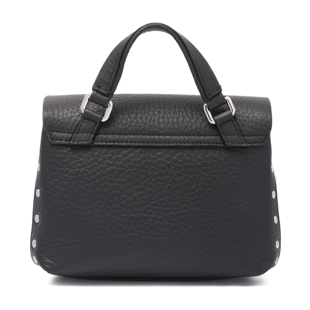 Zanellato Zwarte Mini Tas met Dollar Print Black Dames