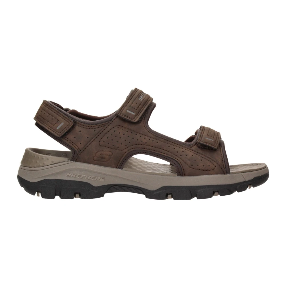 Skechers Flat Sandals Brown, Herr