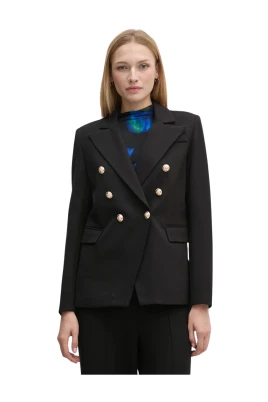 Blazer med knappdetaljer