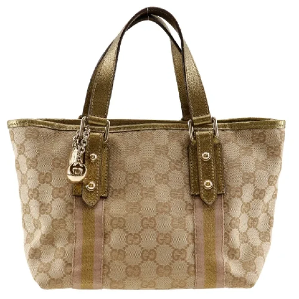 Gucci Vintage Pre-owned Canvas handbags Brown Dames