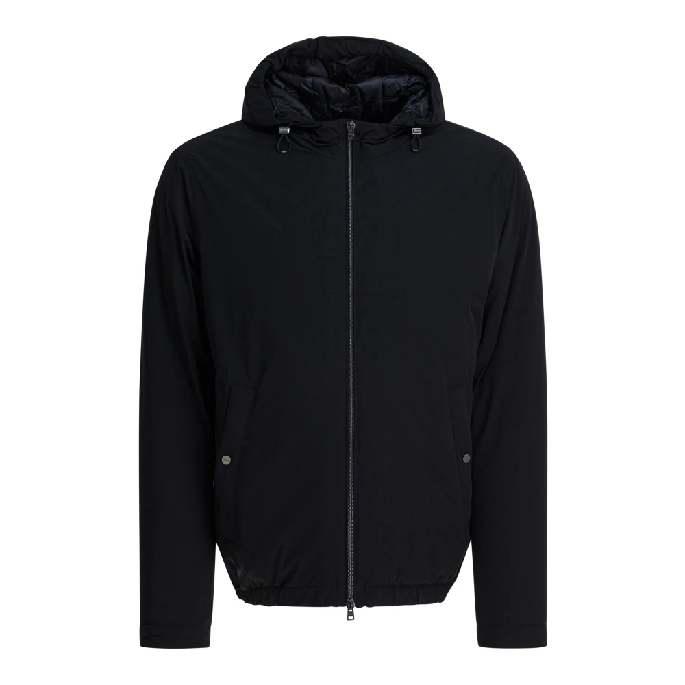 Herno Uomo Nero Giacca Resort In Nylon Travel Ponente