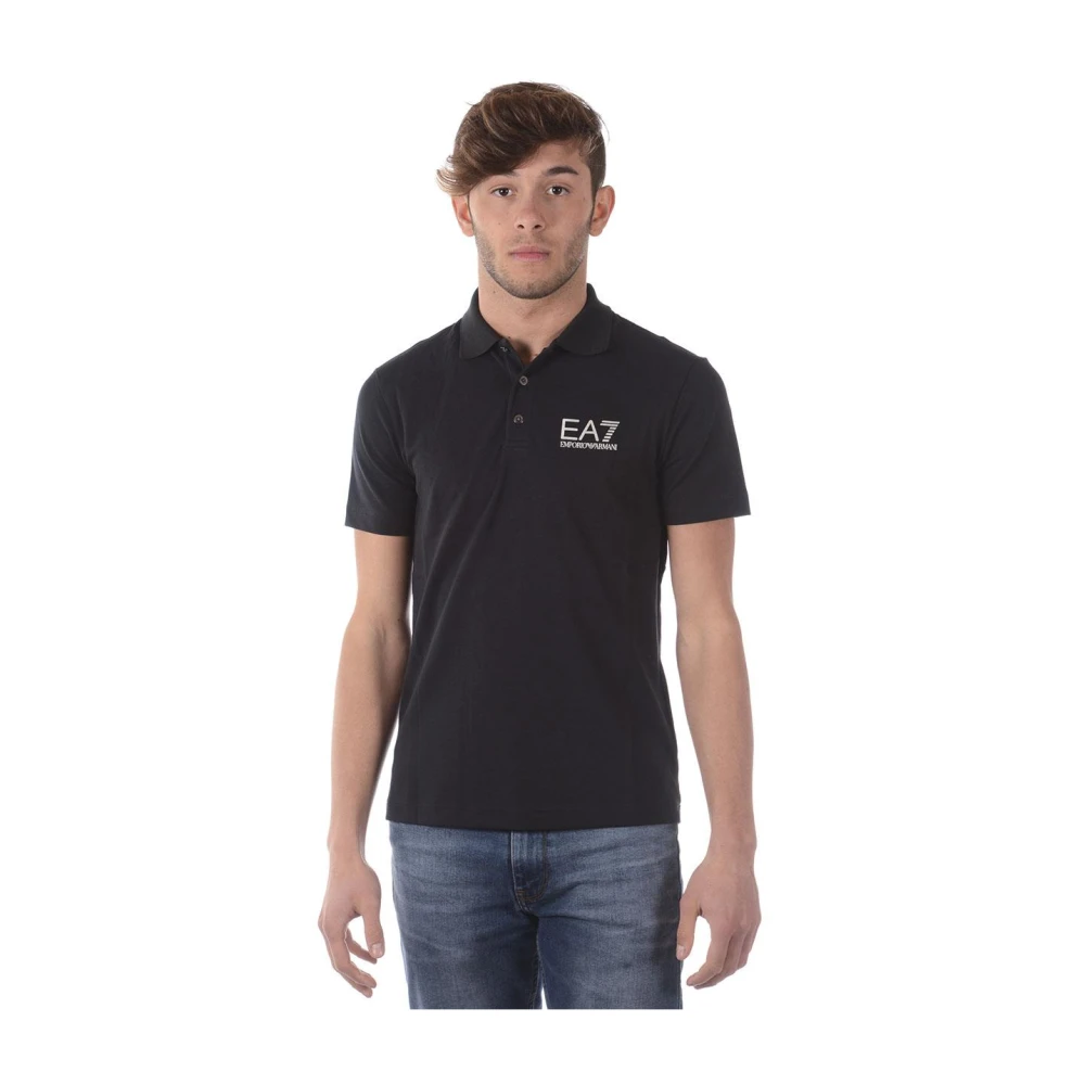 Emporio Armani Ea7 Men's Black Polo Shirt Small