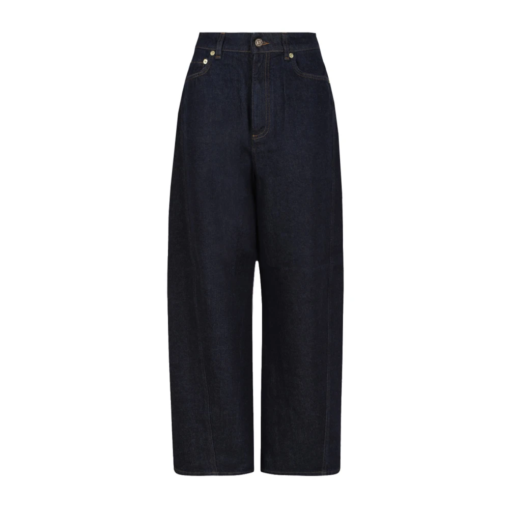 Givenchy Women's Blue Loose Fit Jeans, W25, Raw Cocoon Jeans
