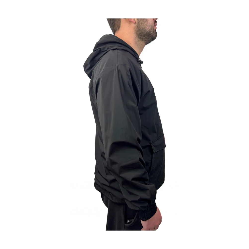 Guess Hooded jas met ritssluiting Black Heren
