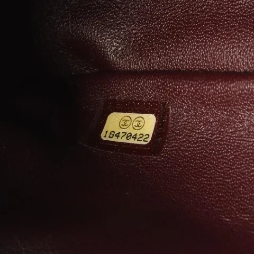 Chanel Vintage Pre-owned Leather shoulder-bags Red Dames